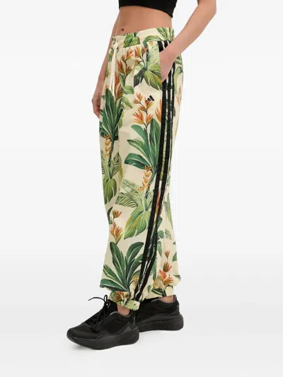 Adidas Originals X Farm Rio Tropical-print Side-stripe Trousers