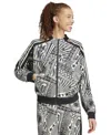 Adidas Originals X Farm Rio Women's Printed Tiro Relaxed Track Jacket In Cream White,black