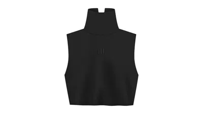 Pre-owned Adidas Originals X Fear Of God Athletics Women's High Neck Crop Top In Black