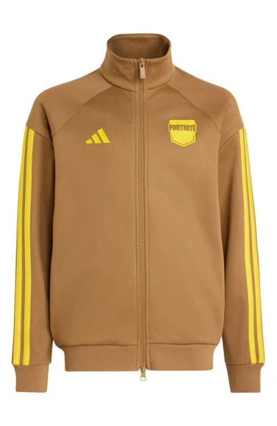 Adidas Originals X Fortnite Kids' Track Jacket In Brown