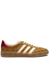 Adidas Originals X Gucci Gazelle Low-top Sneakers In Neutrals