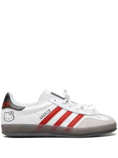 Adidas Originals X Hello Kitty Gazelle Indoor "50th Anniversary" Sneakers In White