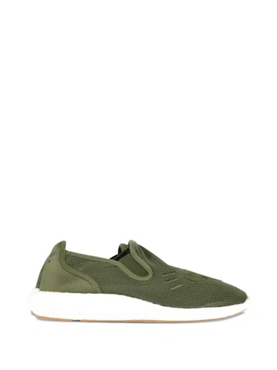 Pre-owned Adidas Originals X Human Made Pure Mesh Slip-on Sneakers In Green