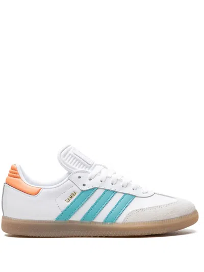 Adidas Originals X Inter Miami Samba "easy Mint/pink" Sneakers In White