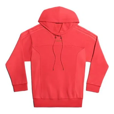 Adidas Originals X Ivy Park Crossover Solid Color Splicing Detail Hooded Sports Pink