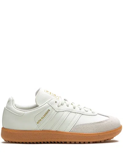 Adidas Originals X Kith Samba Golf " White Tint/gum" Sneakers In White/gum