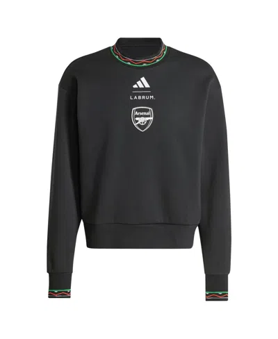 Adidas Originals X Labrum London Men's Black Arsenal 2024/25 Seasonal Pullover Sweatshirt