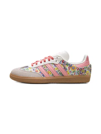 Adidas Originals Kids' X Liberty London Samba Og " Multicolor /beige/pink/gum" Sneakers