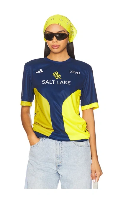 Adidas Originals X Lovb Salt Lake Jersey In Blue