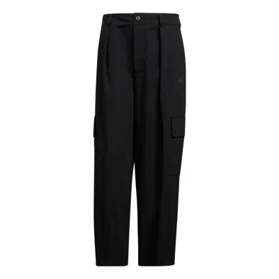 Adidas Originals X M L Pant Charr Morita Crossover Solid Color Loose Straight Sports Pants/trousers/ In Black