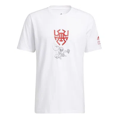 Adidas Originals X Marvel Don Journey Tee In White