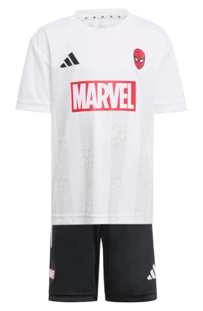 Adidas Originals Kids'  X Marvel Spider-man T-shirt Se In White