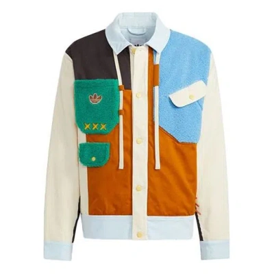Adidas Originals X Melting Sadness Crossover Series Contrast Color Stitching Logo Sports Jacket Coup