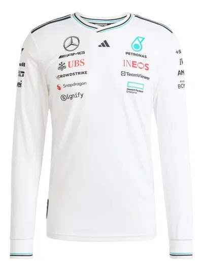 Adidas Originals X Mercedes Formula One Team Jersey T-shirt In White