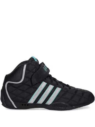 Adidas Originals X Mercedes Quilted Sneakers In Black