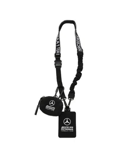 Adidas Originals X Mercedes-amg Petronas Lanyard And Cardholder In Brown
