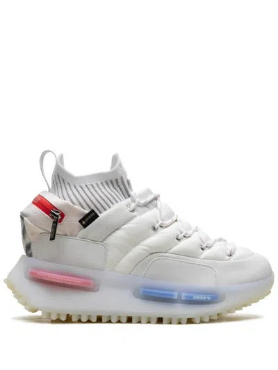 Adidas Originals X Moncler Nmd Runner Sneakers In White