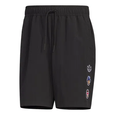 Adidas Originals X Monkey Kingdom Woven Shorts 'black'