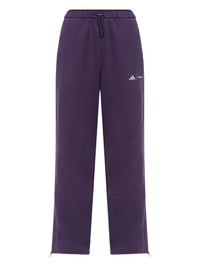 Adidas Originals X Moon Boot Drawstring Panelled Track Pants In Purple