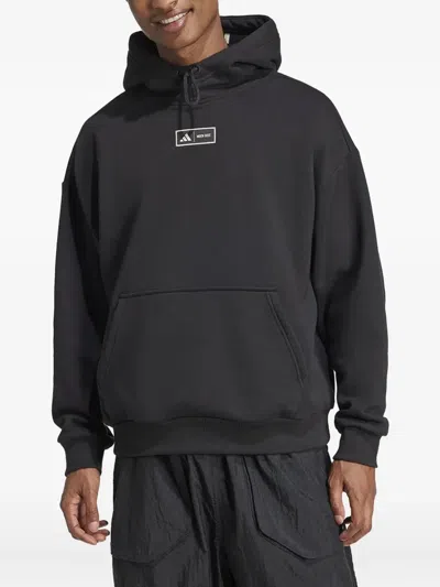Adidas Originals X Moon Boot Drop-shoulder Hoodie In Black
