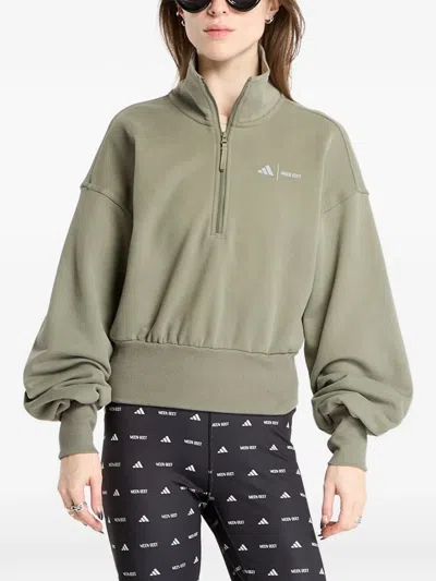 Adidas Originals X Moon Boot Logo-print Sweatshirt In Green