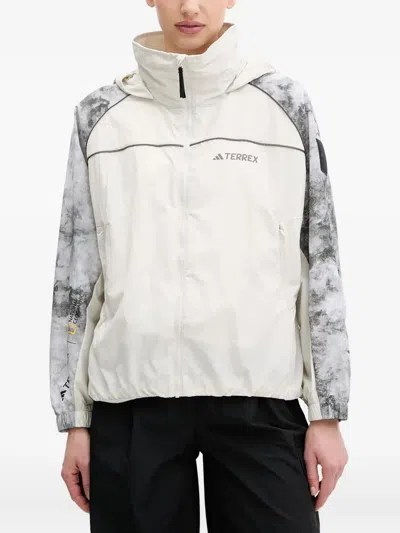 Adidas Originals X National Geographic Terrex Wind.rdy Jacket In Gray
