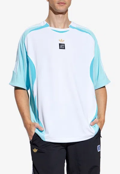 Adidas Originals X Nts Radio Jersey Recycled-polyester T-shirt In White