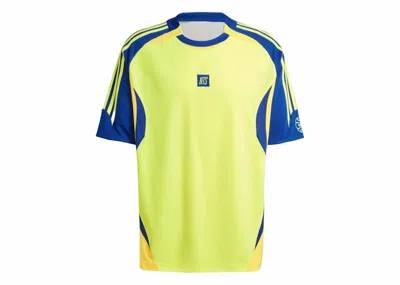 Pre-owned Adidas Originals X Nts Radio Jersey In Collegiate Royal/beam Yellow