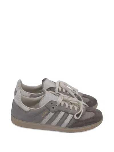 Pre-owned Adidas Originals X Offspring Samba Og Consortium Cup Sneakers In Gray