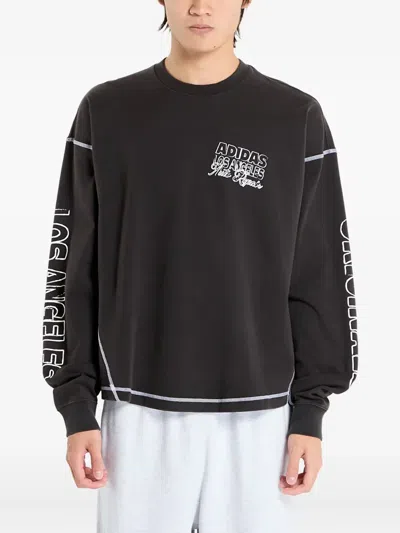 Adidas Originals X Og La Long-sleeve T-shirt In Black