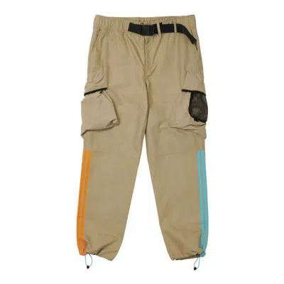 Adidas Originals X Palace Crossover Multiple Pockets Stripe Bundle Feet Sports Pants/trousers/jogger In Brown