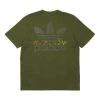 Adidas Originals X Palace Crossover Ss22 Ss22 Back Logo Printing Short Sleeve Green T-shirt In Green