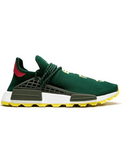 Adidas Originals X Pharrell Williams Pw Hu Nmd Sneakers In Green/yellow/white