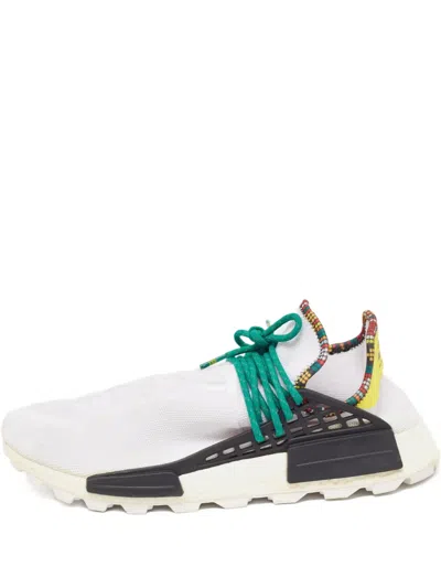 Pre-owned Adidas Originals X Pharrell Williams Human Body Nmd Sneakers In White