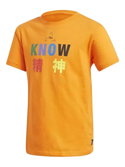 Adidas Originals X Pharrell Williams Tbiitd T-shirt In Orange