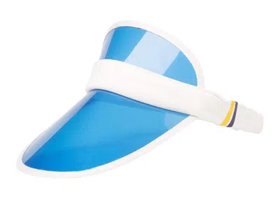 Pre-owned Adidas Originals X Pharrell Williams Women's Us Open Tennis Visor In Blue/off White
