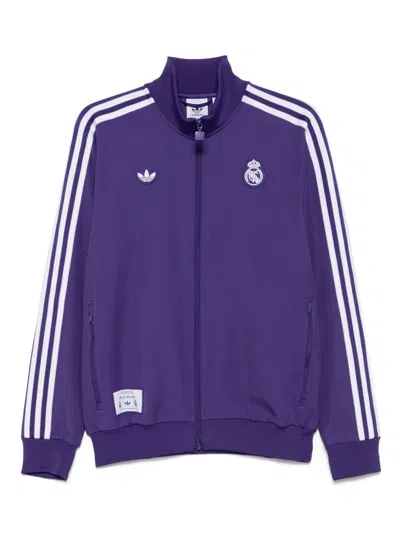Adidas Originals X Real Madrid Terrace Icons Track Jacket In Purple
