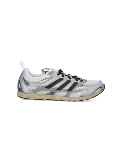 Adidas Originals Adidas X Wales Bonner X Sftm Adizero Panelled Mesh Sneakers In Gray