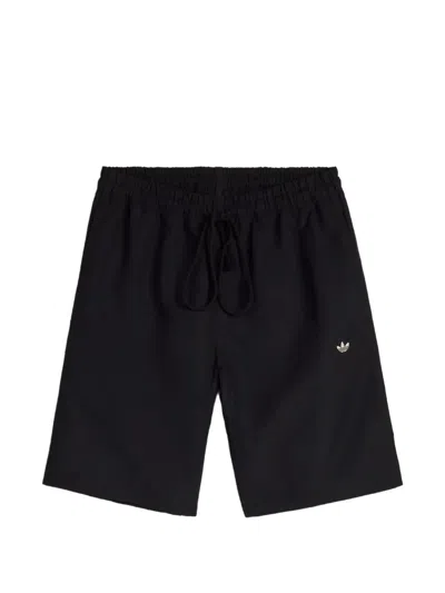 Adidas Originals X Song For The Mute 007 Three-stripe Shorts In Black