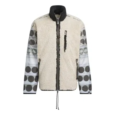 Adidas Originals X Song For The Mute Fleece Jacket Asia Sizing 'black Beige' In Neutral