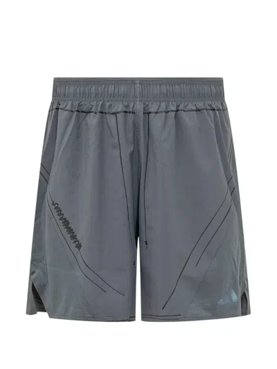 Adidas Originals X Song For The Mute Logo-print Shorts In Gray
