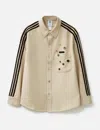 Adidas Originals X Song For The Mute Adi006 Button-embellished Shirt In Neutral