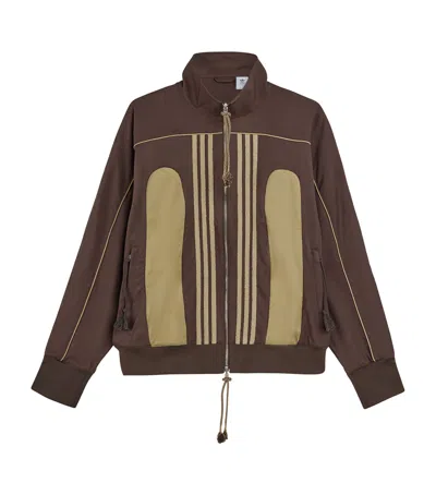 Adidas Originals X Song For The Mute Technical Track Jacket In Brown