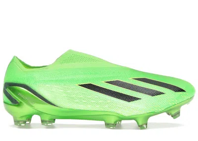 Pre-owned Adidas Originals X Speedportal+ Fg Game Data Sneakers In Solar Green/core Black/solar Yellow