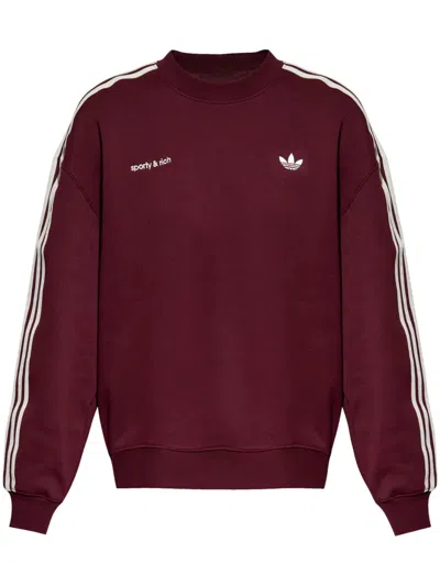 ADIDAS ORIGINALS X SPORTY & RICH 3-STRIPES SWEATSHIRT