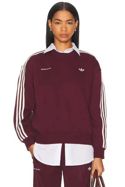 ADIDAS ORIGINALS X SPORTY & RICH CREWNECK SWEATSHIRT