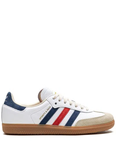 Adidas Originals X Sporty & Rich Samba Og "usa" Sneakers In White