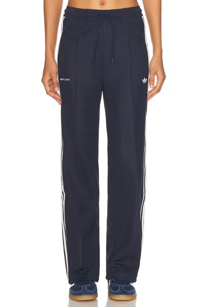 Adidas Originals X Sporty & Rich Wide Leg Pant In Blue