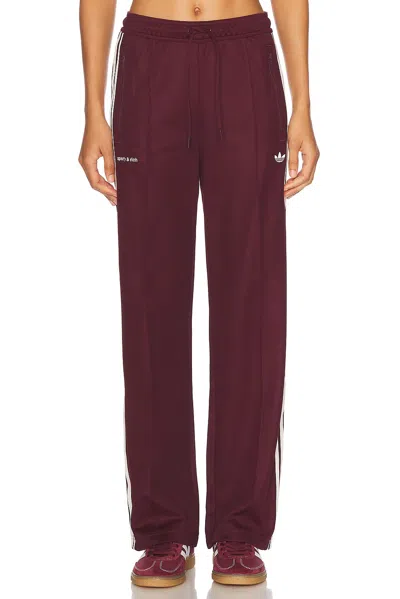 Adidas Originals X Sporty & Rich Wide Leg Pant In Red