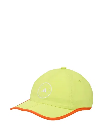 Adidas Originals X Stella Mccartney Logo-patch Curved-brim Baseball Hat In Green